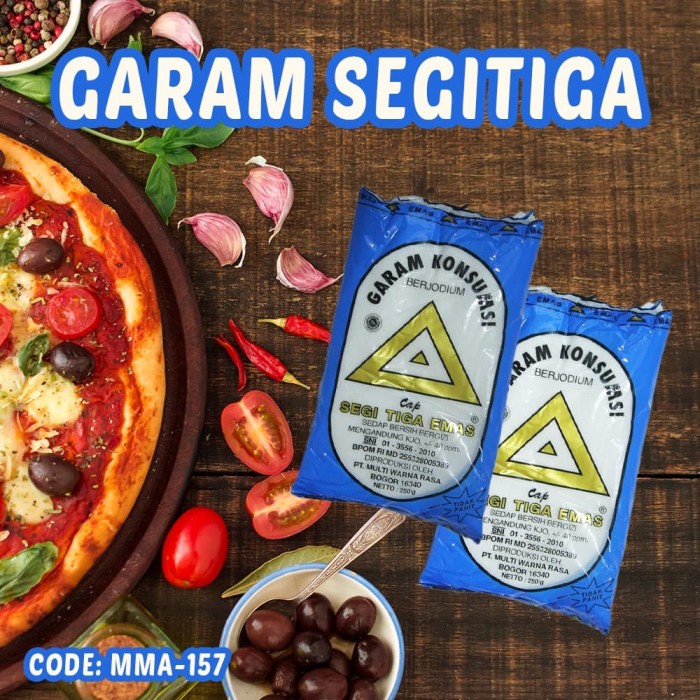 

Garam Dapur /Garam Segitiga Biru 250gr MMA-157 Best Seller