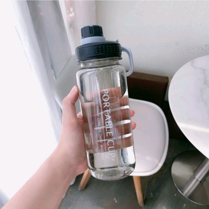 B23 Botol Minum 1000ML Tumbler Olahraga Sekolah Kantor 1Liter Portable