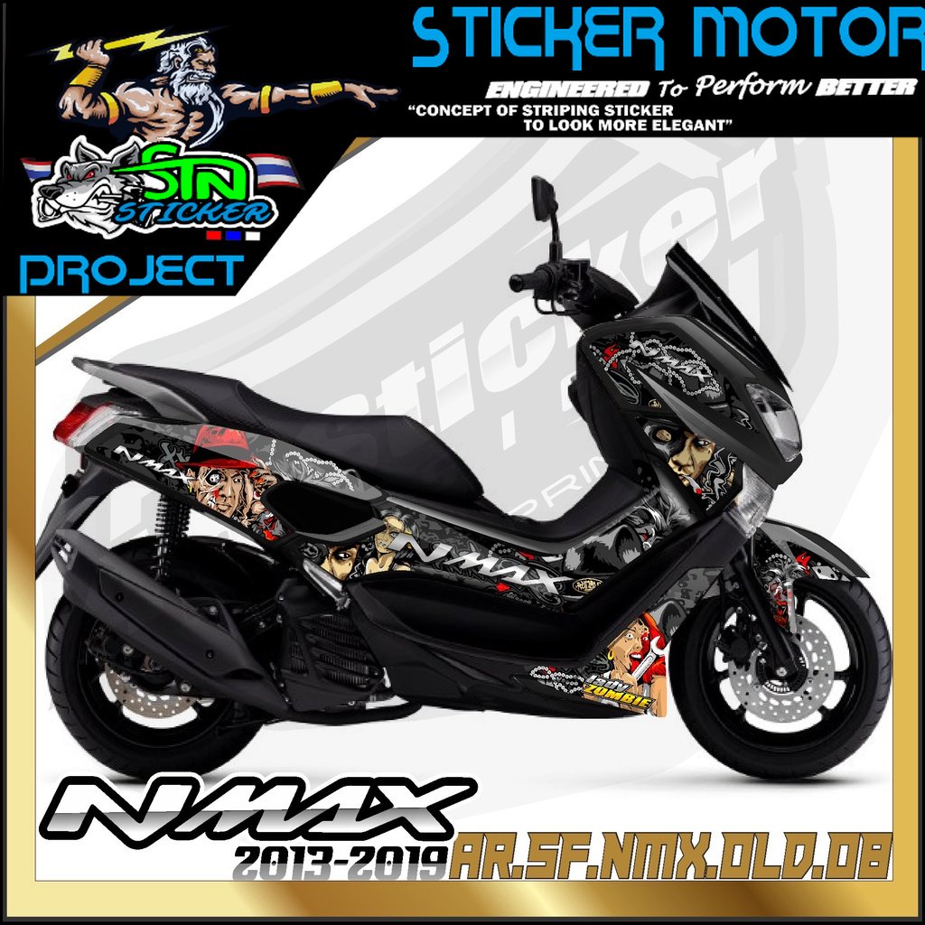 Nmax Stiker Striping NMAX OLD 2015, 2016, 2017, 2018, 2019 - Sticker Motor  Nmax Old List Variasi Ho