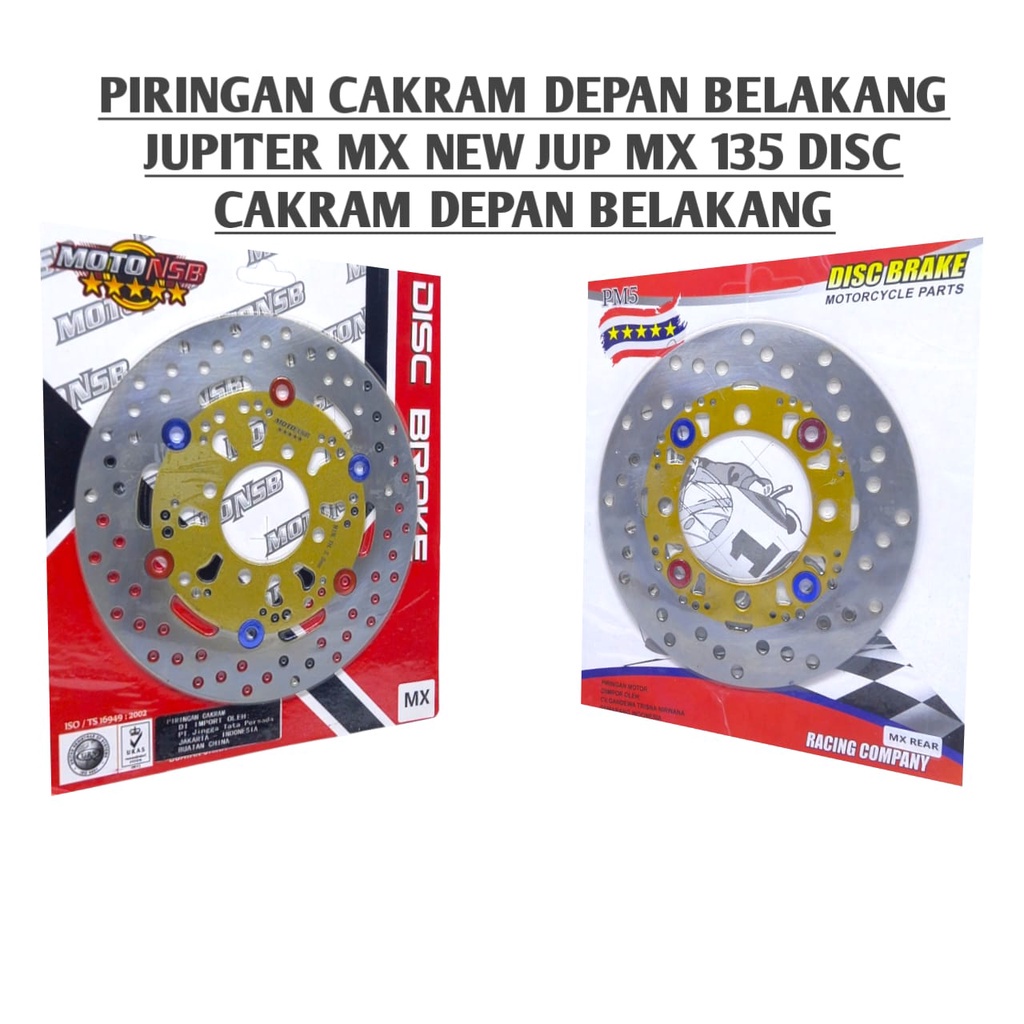 COD  disc mx piringan cakram depan belakang jupiter mx new jupiter mx 135 disc cakram depan belakang