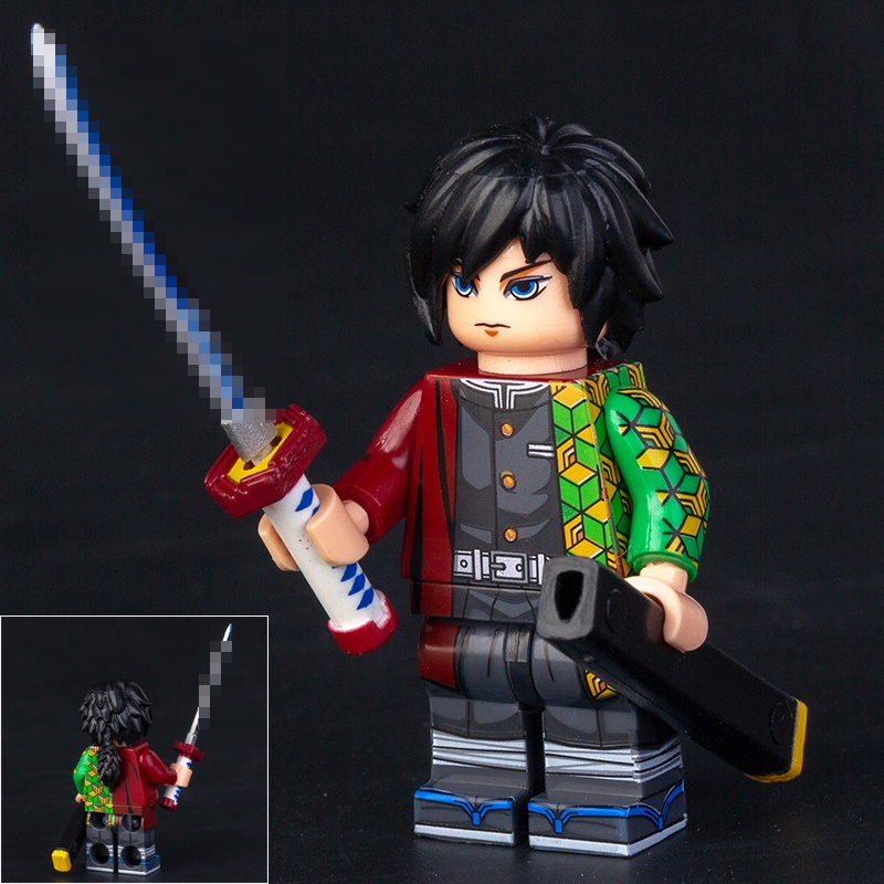 Demon Slayer: Blade Series Kamado Tanjiro Kamado Nezuko Istriku Zenitsu Kohira Inosuke Mini Figure Rakitan Blok Bangunan Mainan