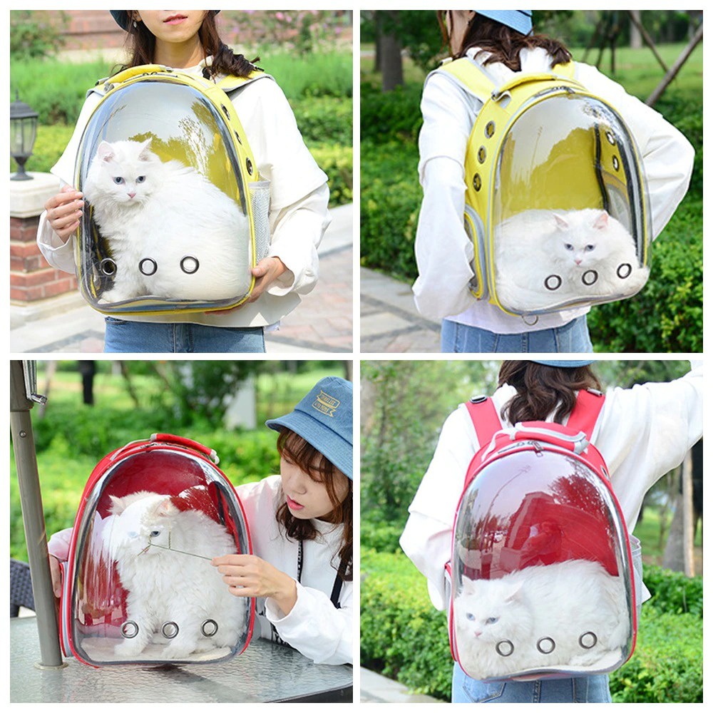 Tas Astronot Kucing Anjing | Tas Transparan | Pet Cargo | Tas Anjing Kucing Murah | Tas Ransel Hewan atau Travel Bag Nyaman dan Anti