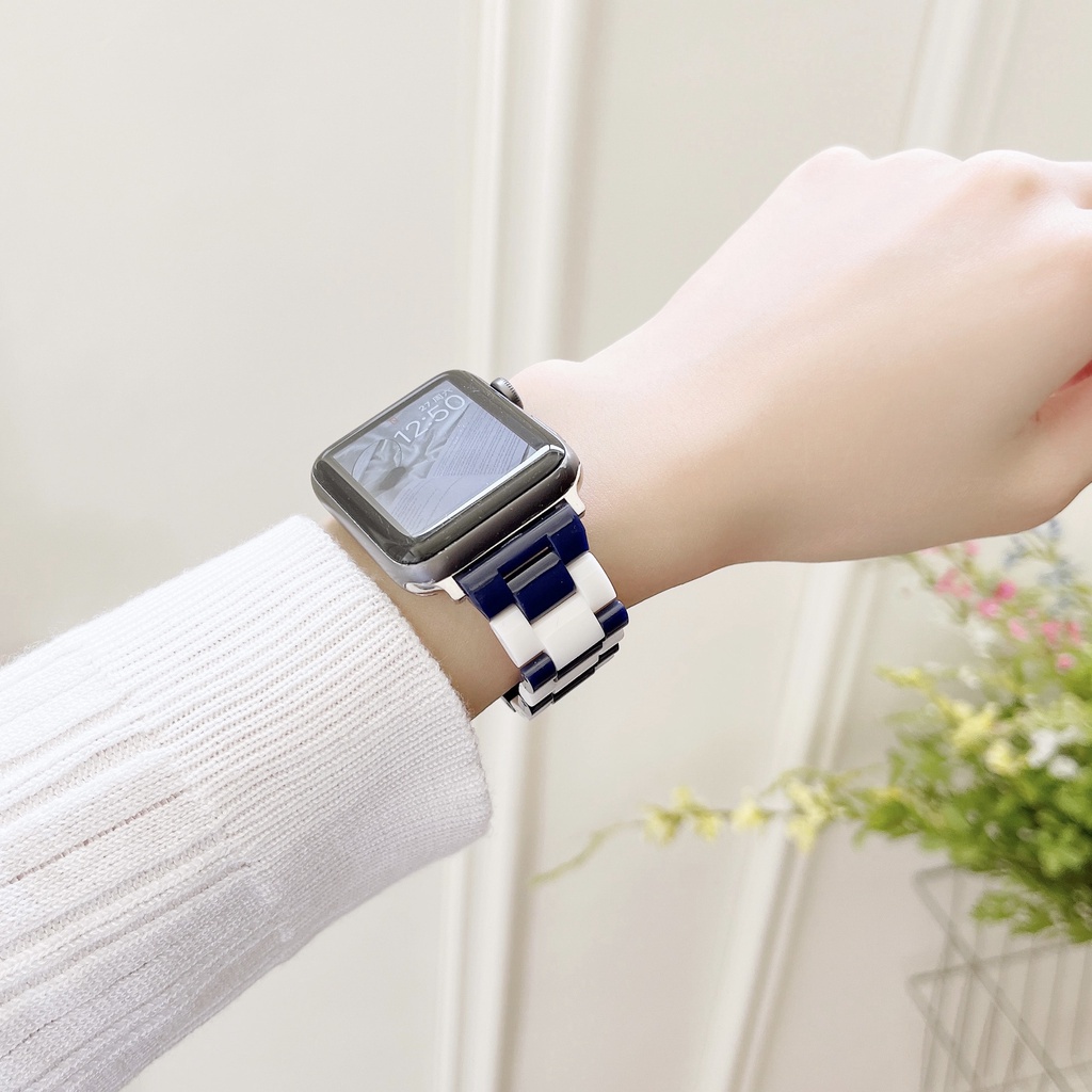 Tali Strap iWatch Model transparan Kombinasi dua warna