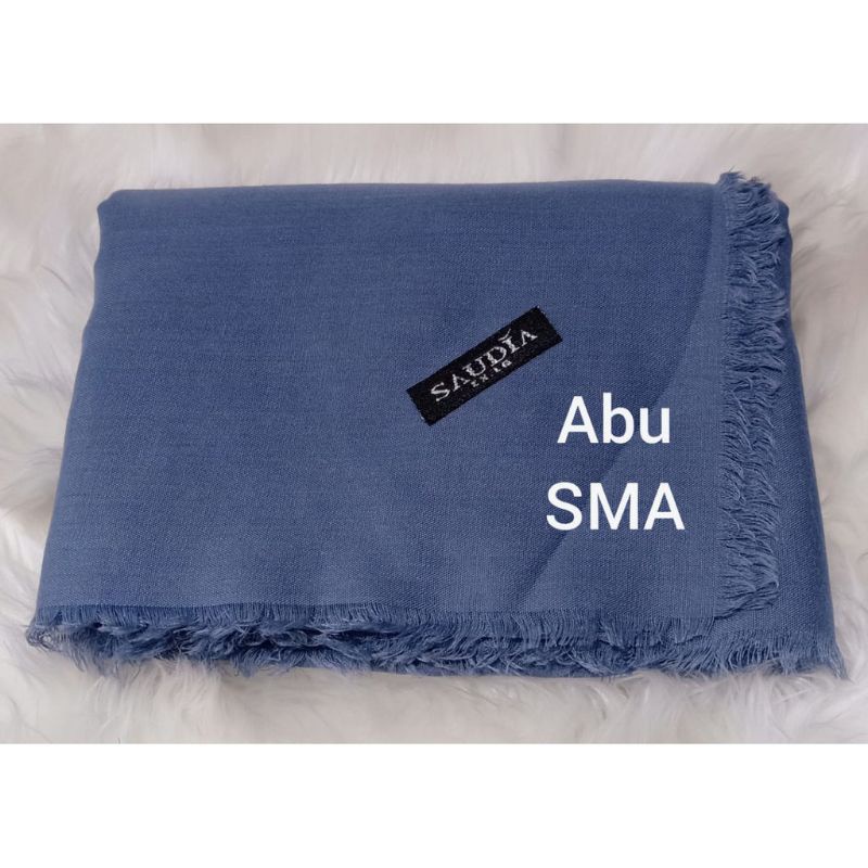 hijab segiempat saudia rawis size 115x115/hijab kerudung segimpat saudia rawis warna abu sma