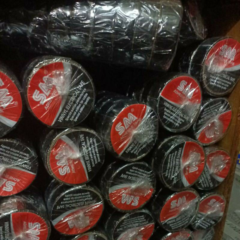 

A034-Isolasi Listrik Mini Hitam Kecil Selotip Lakban Hitam Listrik PVC Electrical Tape Mini Ecer satuan