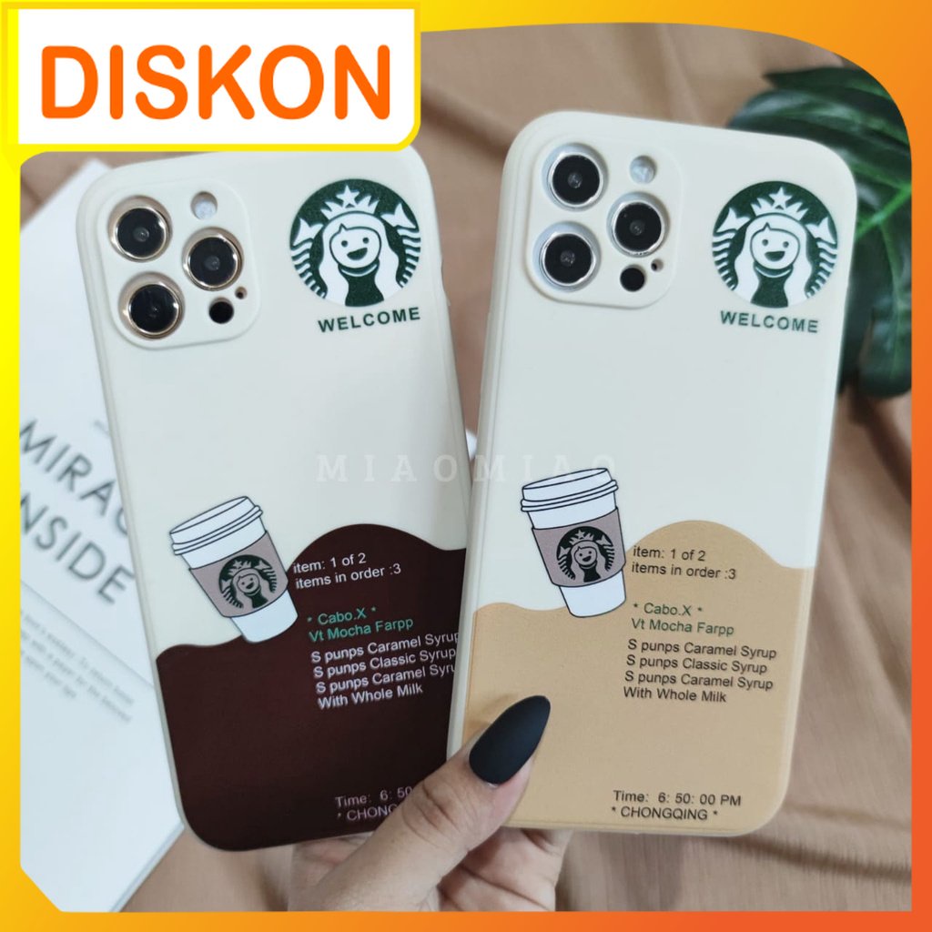 Softcase Casing Case Motif STARBUCKS For HP VIVO & SAMSUNG Y91 Y95 Y91C Y93 Y12S Y1S Y20 Y20S Y30 Y5