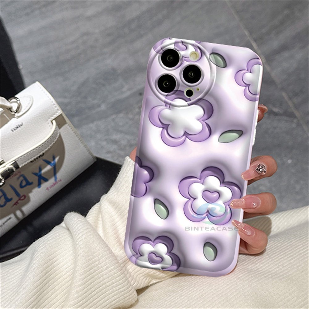 Casing hp Vivo Y02 Y16 Y22 Y22S Y35 Y21 Y21S Y21T Y33T Y33S Y17 Y15 Y12 Y11 Y20 Y20S Y12S Y12A Y91C Y1S Y95 Y93 Y50 Y30i Y15S Y15A Bunga Ungu Bintang Biru Airbag Silikon Case Binteacase