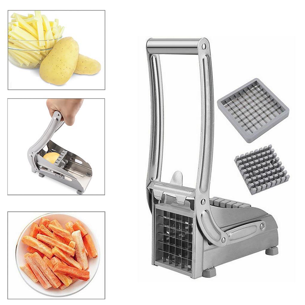 Cutter Strip Slicer Stainless Steel Pembagi Kentang Bawang Daun Bawang Sayur Crusher Grip Dapur Rumah Tangga Supply