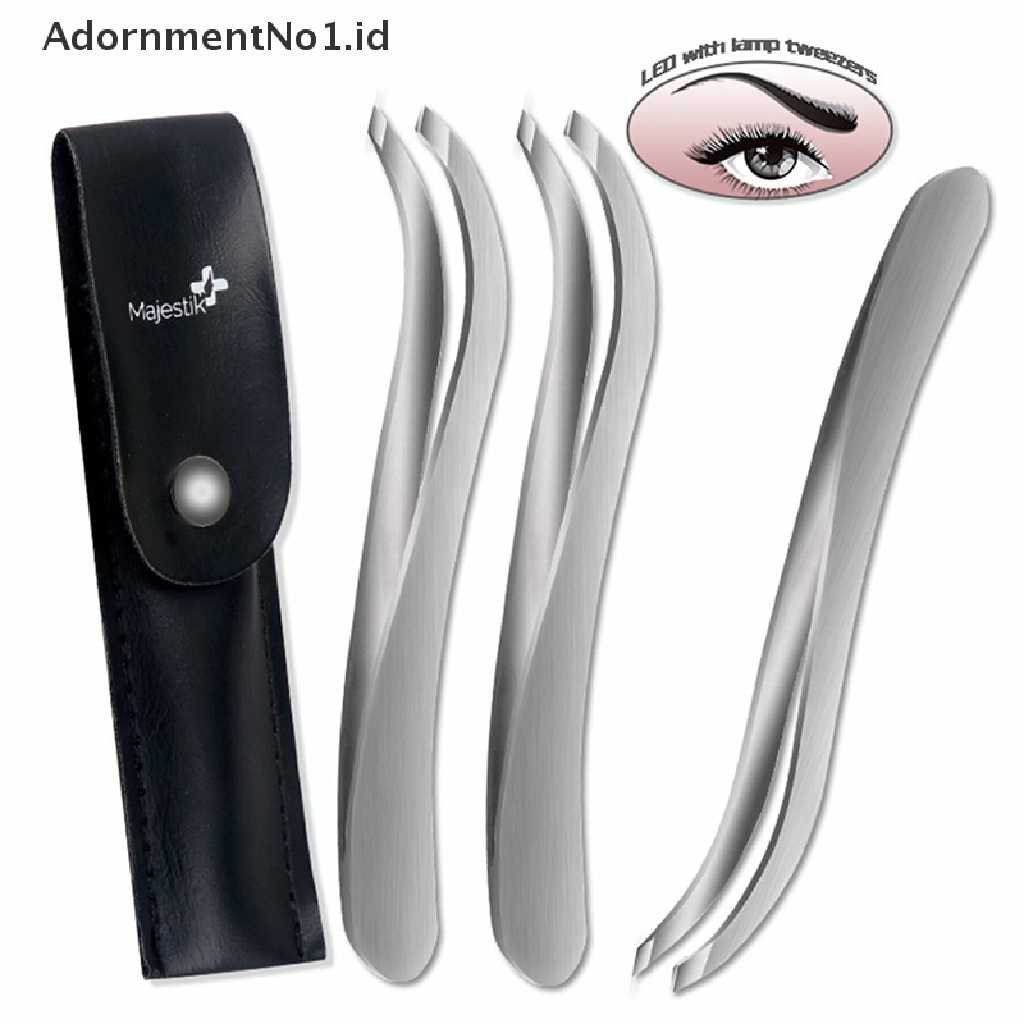 [AdornmentNo1] Profesional Stainless Steel Penjepit Alis Wajah Hidung Rambut Klip Remover Alat [ID]