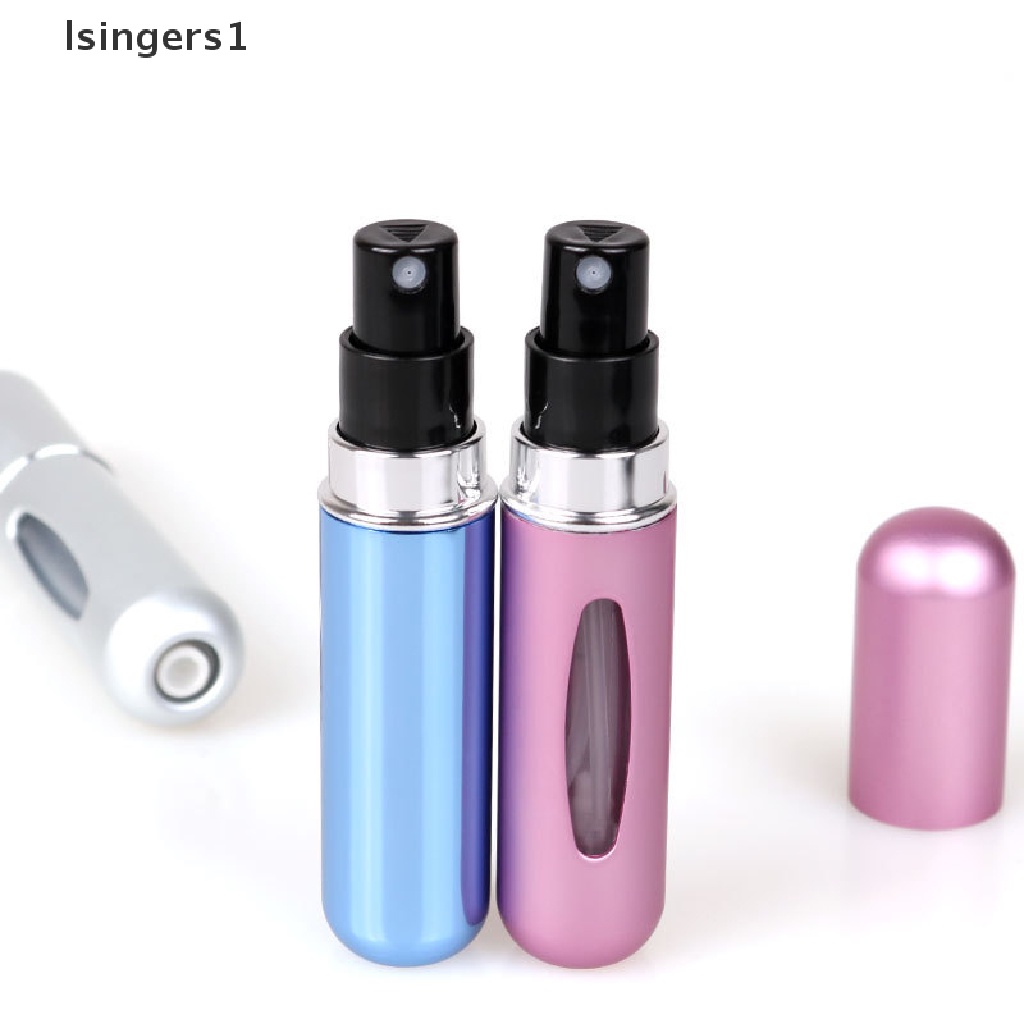 [lsingers1] 5ml Traveling Wadah Cairan Portable Untuk Kosmetik Pompa Aluminium Logam Mini Botol Kosong Isi Ulang Butik