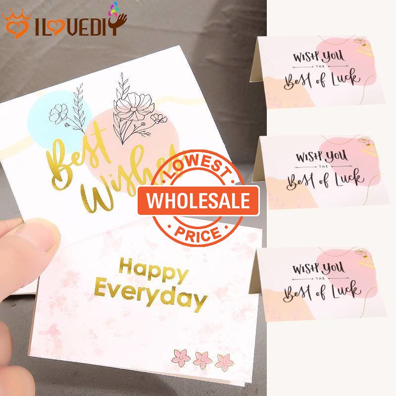 [Harga Grosir] Gift message card Kartu Ucapan Pernikahan Ulang Tahun Lipat cardpostcard Kartu Undangan Nikah Thank you card Desain Thank you Postcards Best wishes Folding card