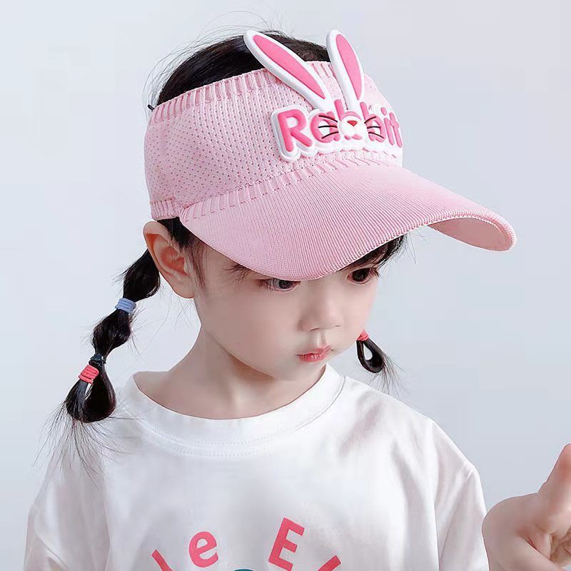 T&amp;Y Topi Golf Anak Motif Rabbit Baseball Cap Sport Senam Zumba Jogging Topi Rajut Pantai Anak Korea Fashion Visor Hat Anak Murah Import