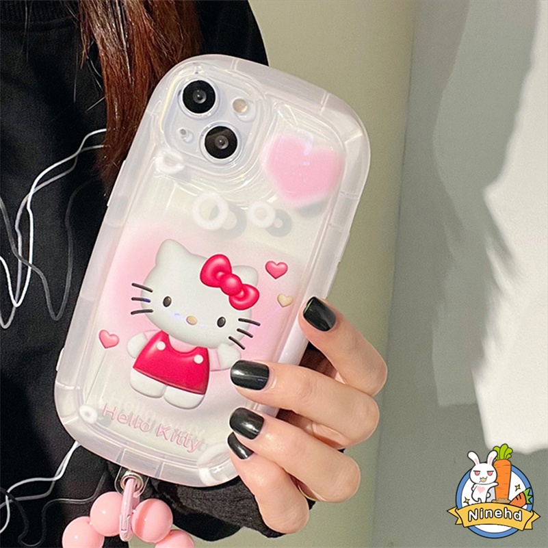 IPHONE Casing Kompatibel Untuk Iphone14 13 12 11 Pro Max X Xr Xs Max8 7 6 6s Plus SE 2020 Kucing Lucu Cinta Hati Bening Lembut Tpu Airbag Case Lensa Full Melindungi Shockproof Silicone Phone Case