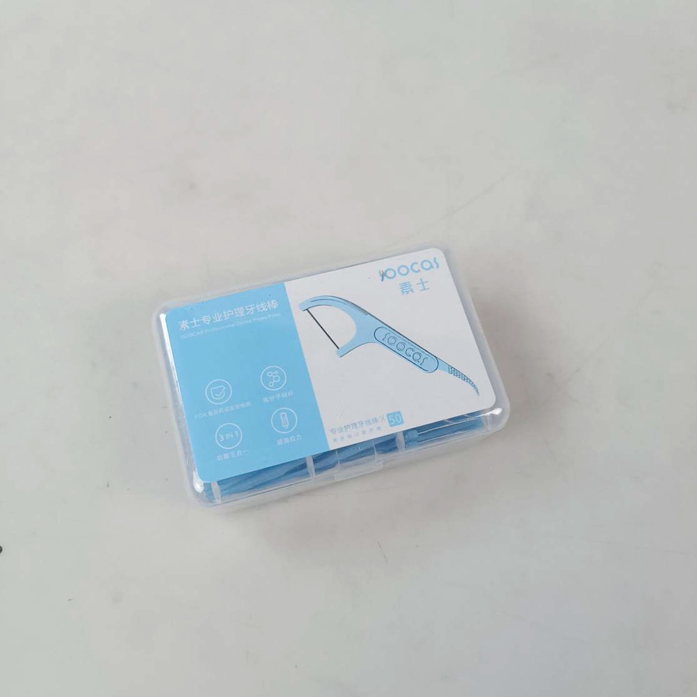 SOOCAS DENTAL FLOSS BENANG GIGI PEMBERSIH PLAK GIGI 50 PCS