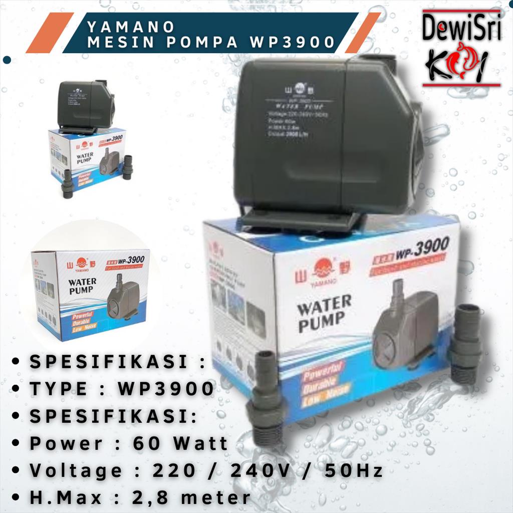 Pompa Celup Yamano WP 3900 Water Pump Media Sirkulasi Aquarium Kolam Ikan