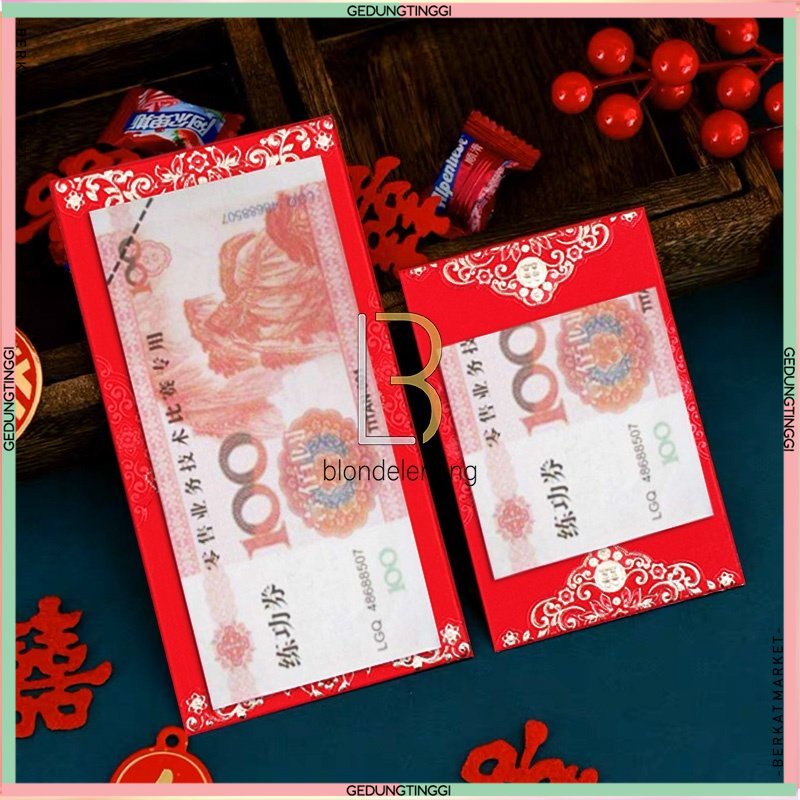 Amplop Angpao Angpau Ampao Ampau Hongbao Dompet Kertas Sangjit Shuang Xi Suangxi Kado Hadiah Nikah Happy Wedding Pernikahan Kawin Kawinan Married Chinese Merah Emas Netral Unik Murah Premium Panjang Jumbo Pendek Kecil Mini Aesthetic Aestetic Elegan 2023