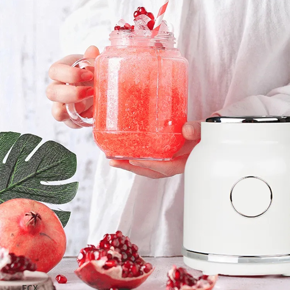 Multifungsi Alat Peras Juice / 6 Pisau Juice Blender / Juicer Pembuat Jus Elektrik Mixer Ice Crusher Double Cup