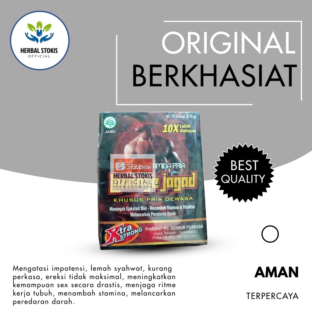 Serbuk Jamu Herbal Lanange Jagad Original Jamu Kuat Pria Kesehatan Seksual