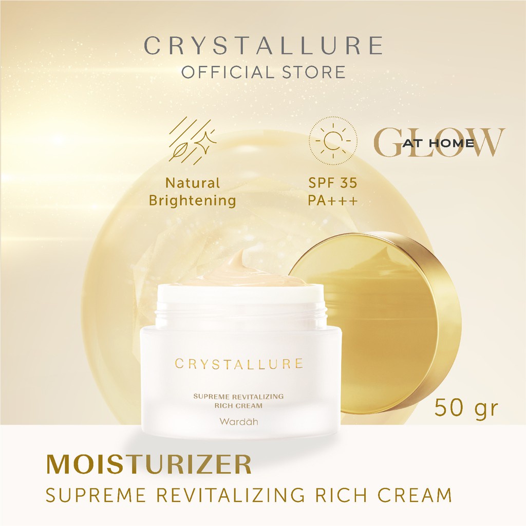 Crystallure by Wardah Supreme Revitalizing Rich Cream 50 g - Pelembab Wajah