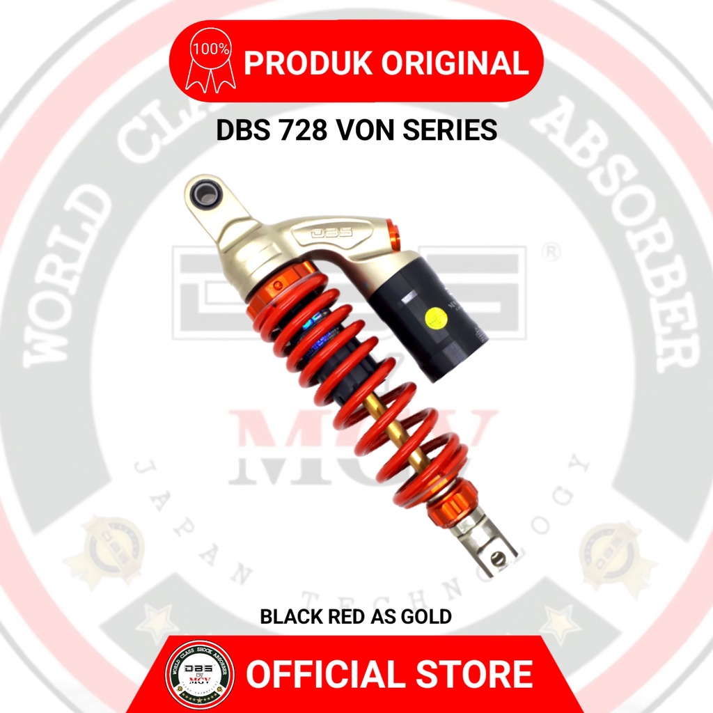 [ BISA COD ] Shock Tabung DBS 728 VON SERIES GENIO BEAT VARIO SCOOPY MIO J GT M3 FINO XEON SOUL GT125 FAZZIO XRIDE LEXI FREEGO