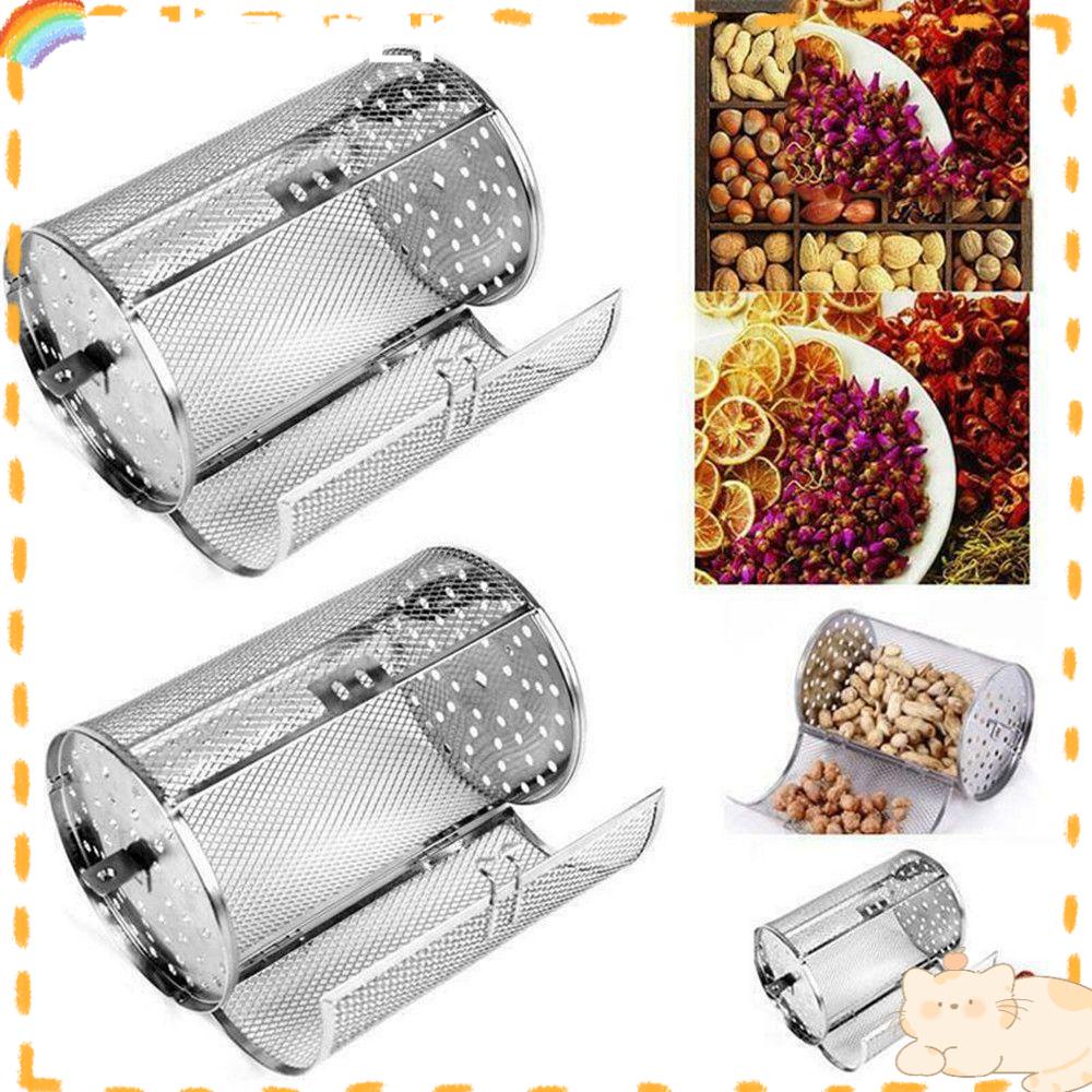 Solighter Oven Basket Dapur Stainless Steel Berputar Air Fryer Aksesoris