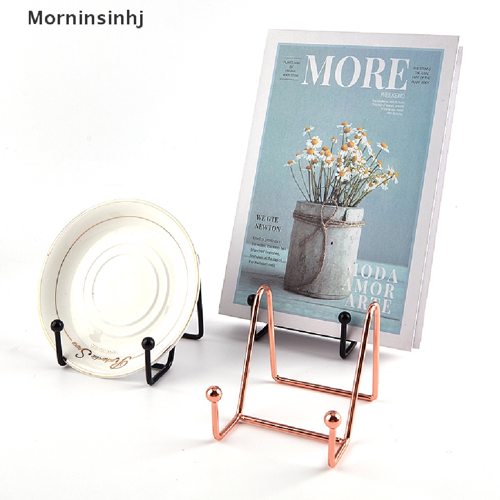 Mornin Rose Gold Bingkai Foto Stand Book Shelf Rak Penyimpanan Pajangan Buku Stand id