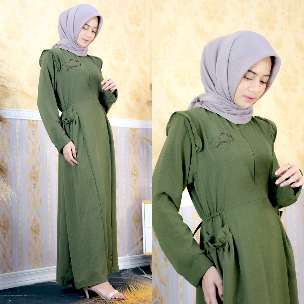 ilook | Nana Maxi Dress | Gamis Crincle Busui | Gamis Lebaran 2023