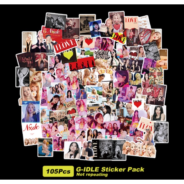 105pcs/set Stiker Bagasi Photo Diary GIDLE I NEVER DIE