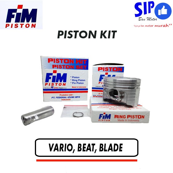 Piston Kit BEAT BLADE VARIO SCOOPY REVO ABSOLUT FIM IZUMI Original