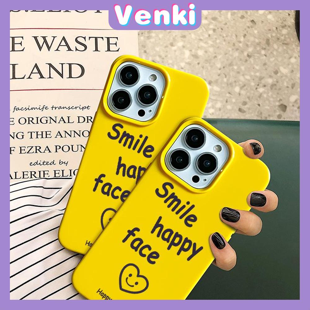 iPhone Case Soft TPU Glossy Yellow Khaki Candy Case Smile Happy Face Camera Protection Shockproof For iPhone 14 13 12 11 Pro Max 7 8 Plus X XR