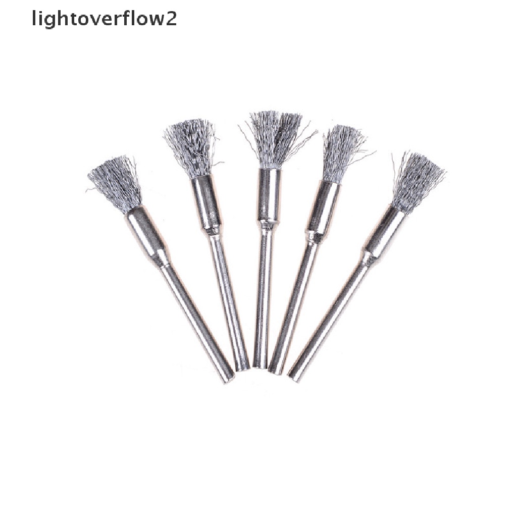 [lightoverflow2] 1pc Steel Wire Brushes rotary tools polishing accessories for mini drill   [ID]