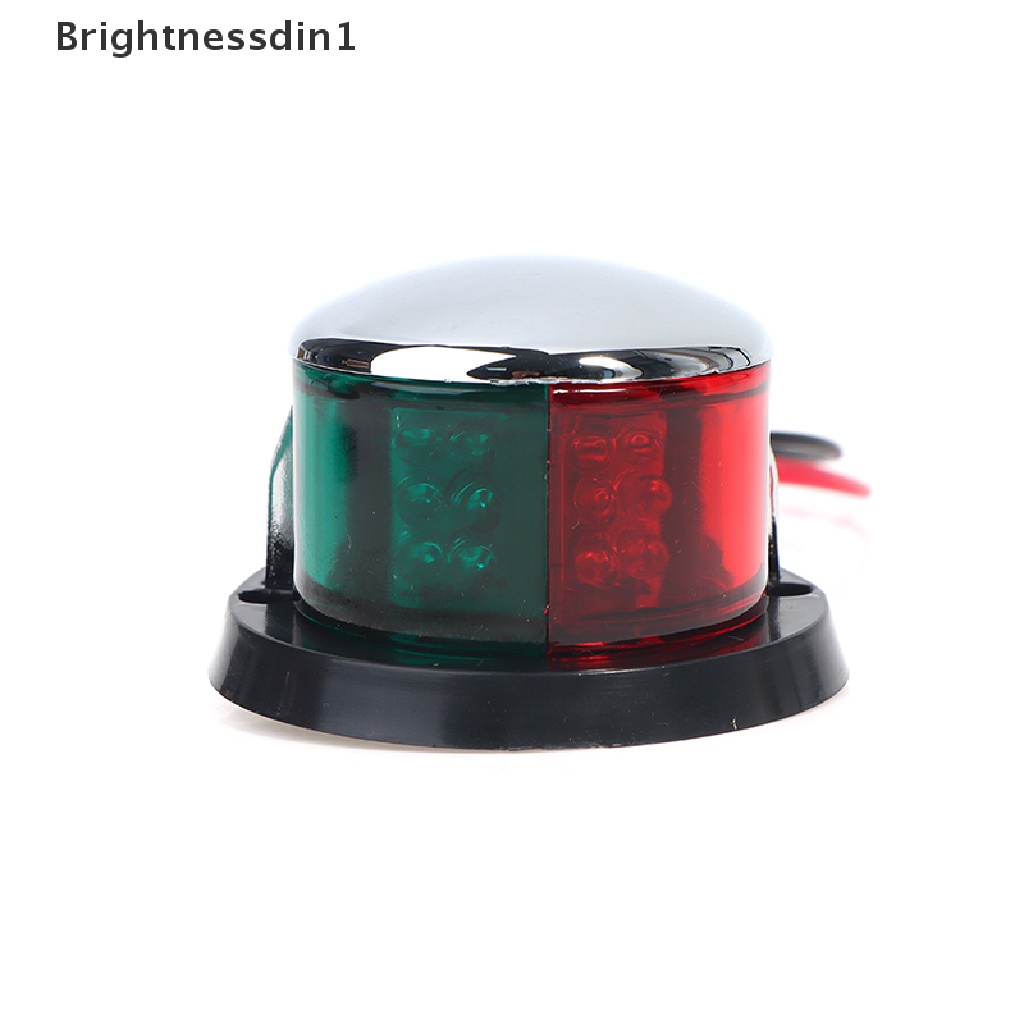 [Brightnessdin1] Lampu Perahu Merah &amp; Hijau 12V LED Busur Lampu Navigasi Lampu Sinyal Pelayaran Butik