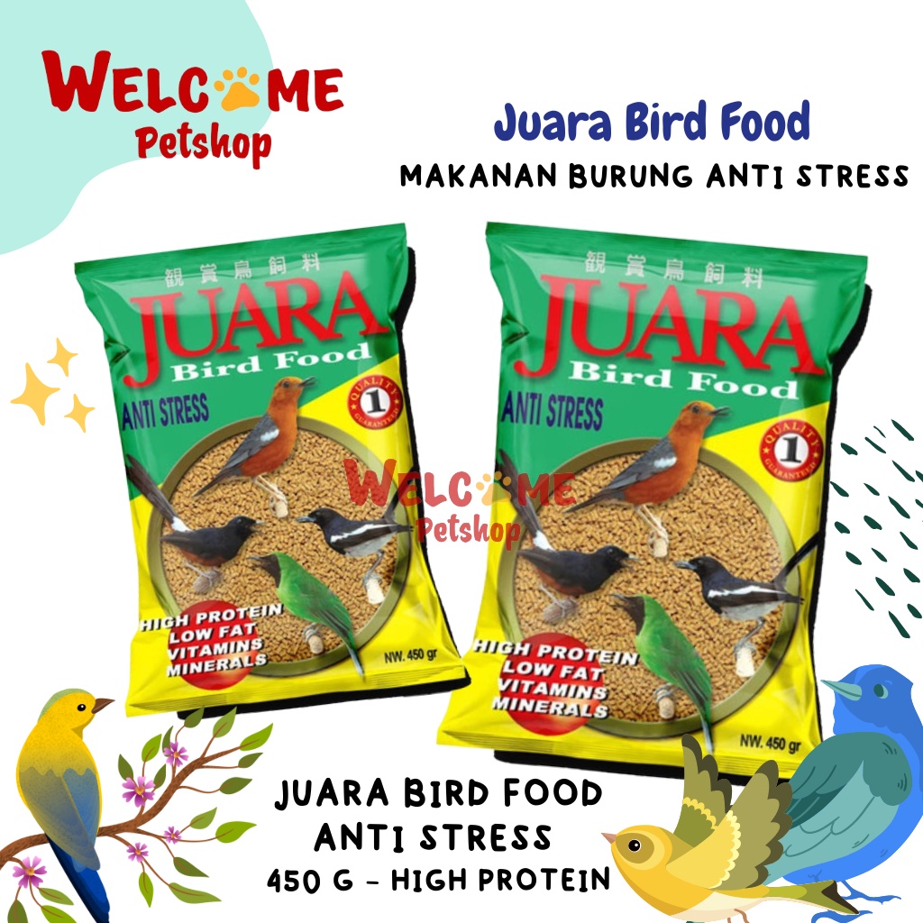 JAPFA Juara Bird Food Anti Stress Pakan Makanan Burung Murai Jalak