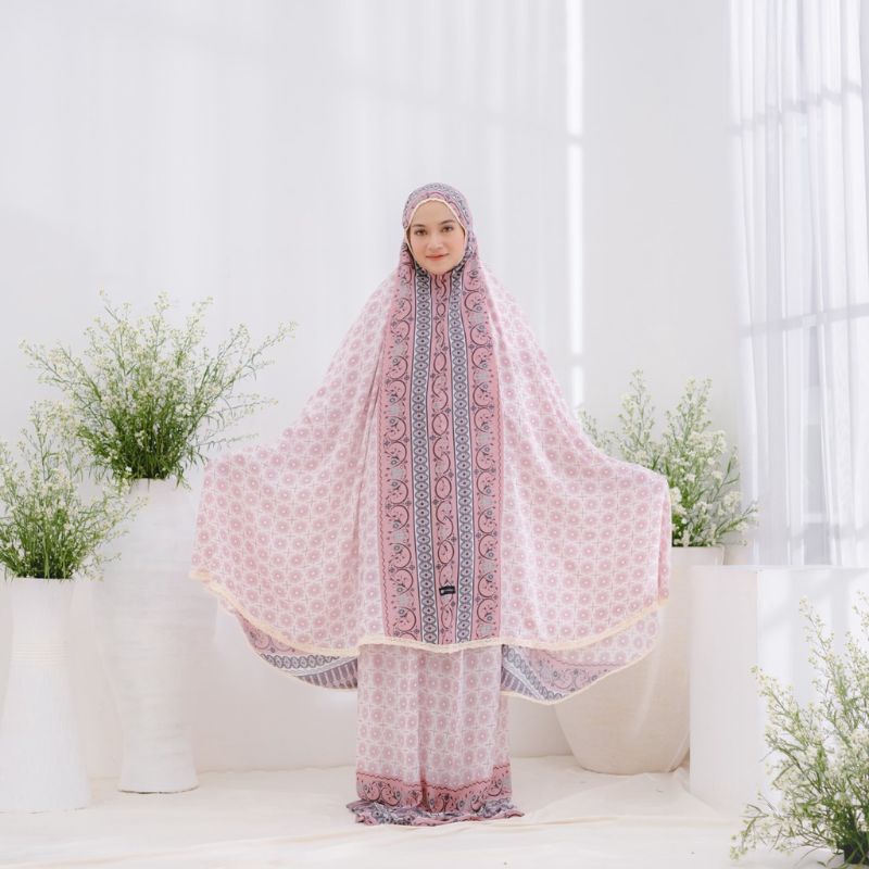 MUKENA ZIANISA BORDER EID MAIZAH SERIES ALLSIZE