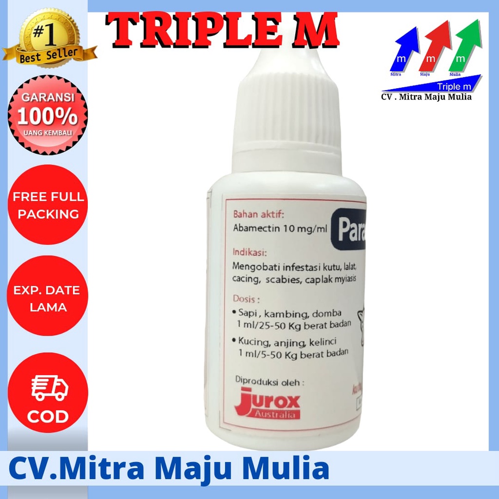 PARAMECTIN RV 20 ml Obat gudik myasis luka luar sapi hewan