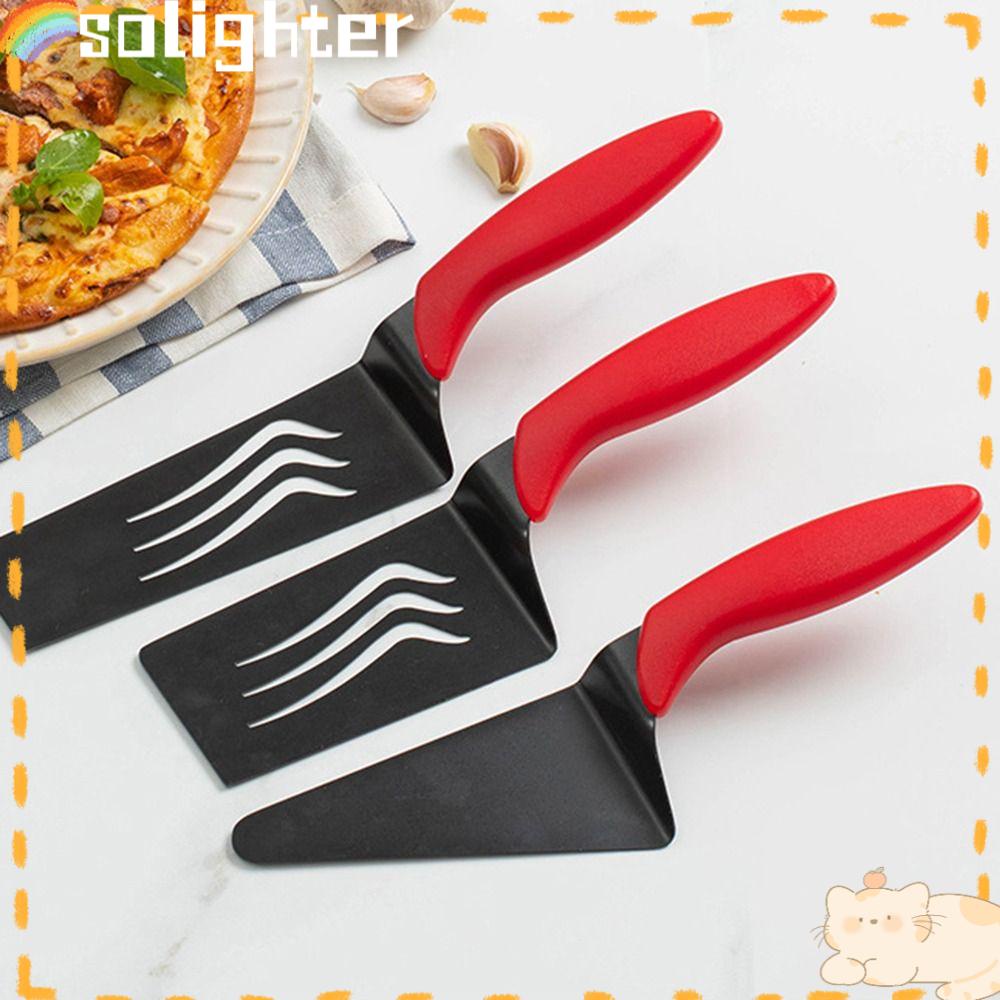 Solighter Pizza Perforated Shovel Pizza Baking Turning Peel Untuk Spatula Oven