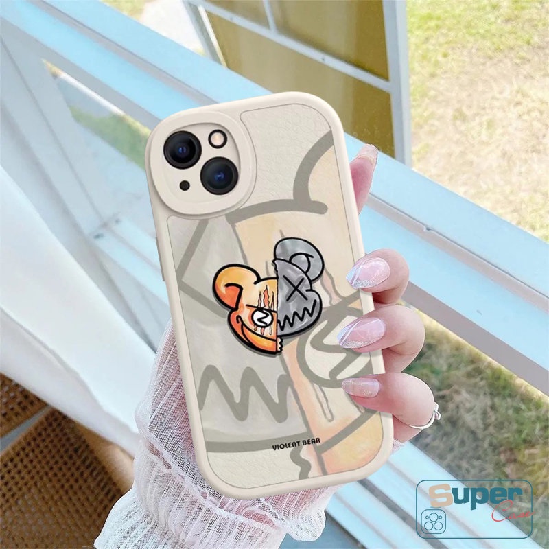 Casing Soft Case Redmi 10 10C 9 10A 9A 9C 9T Note 11s 10 11 10s 10Pro 9 8 9Pro 9s 8Pro 11Pro+POCO X3 NFC Pro M3 Mi 12 11 Lite 11T Trendy Merek Violent Bear Kartun Tpu Belakang Sarung