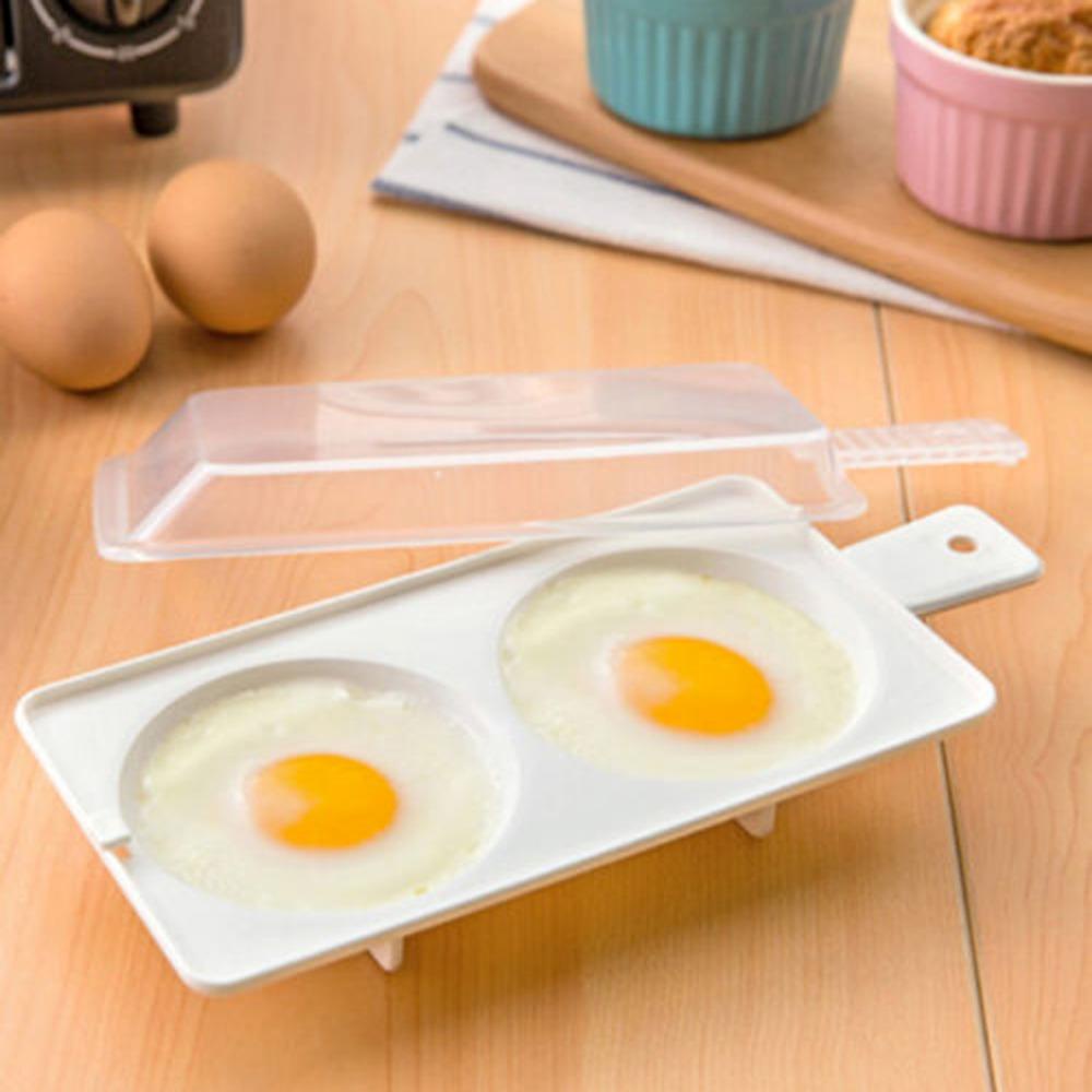 Solighter Telur Ayam Microwave Makanan Gadget Baking DIY Microwave Telur 2telur Kuras Egg Boiler