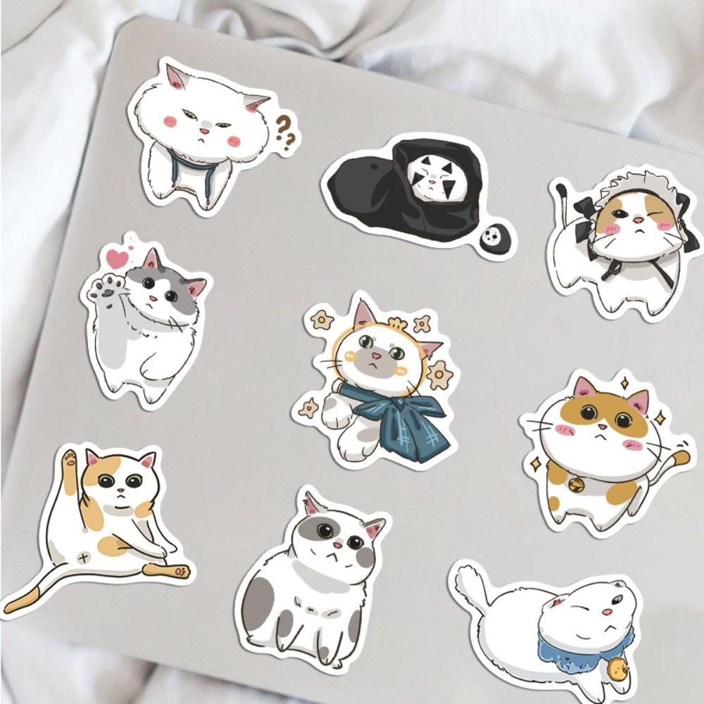 AUGUSTINA Korea Beruang Stiker Klasik Mainan Anak Hadiah Notebook Gitar Stiker Skateboard Aksesori Koper Perlengkapan Sekolah Hewan Kucing Stiker