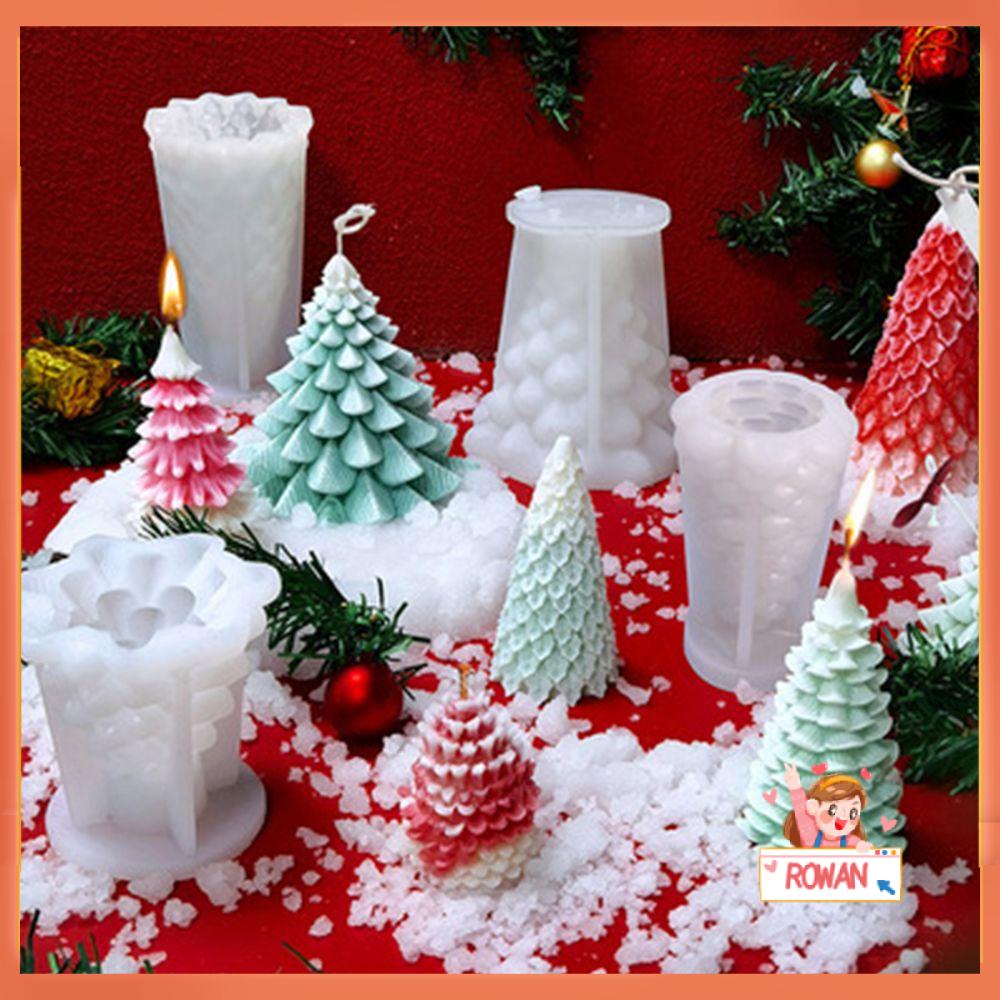 R-flower Christmas Silicone Mold Dekorasi Meja 3D Alat Membuat Perhiasan Merry Christmas Silicone Mould