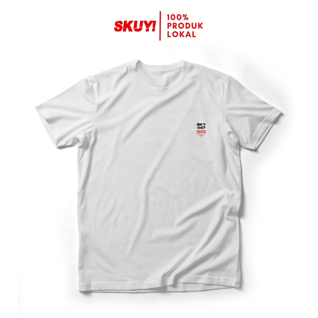 Kaos Skuy Dewasa PutihUnisex | Glow In the Dark SKY87