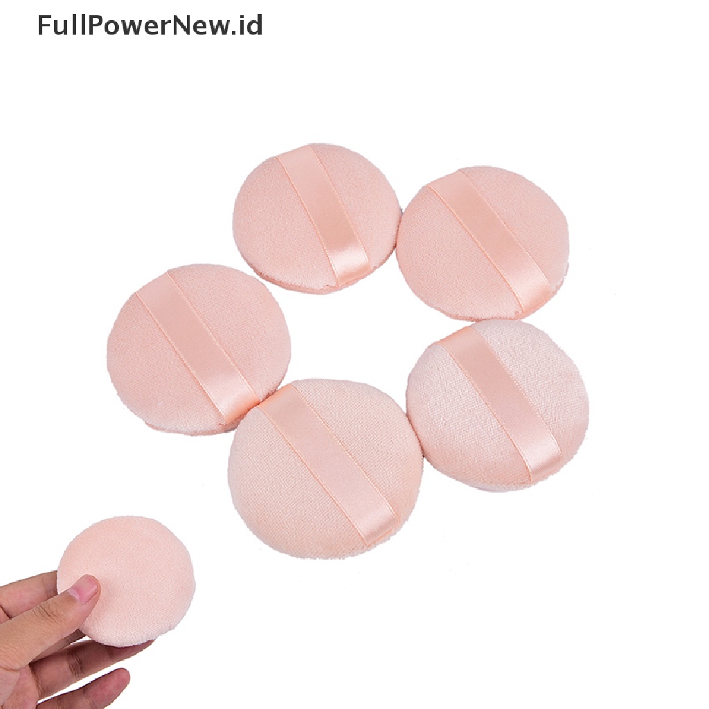 Power 5Pcs Facial Beauty Spons Bedak Puff Pads Foundation Wajah Makeup Alat Kosmetik ID