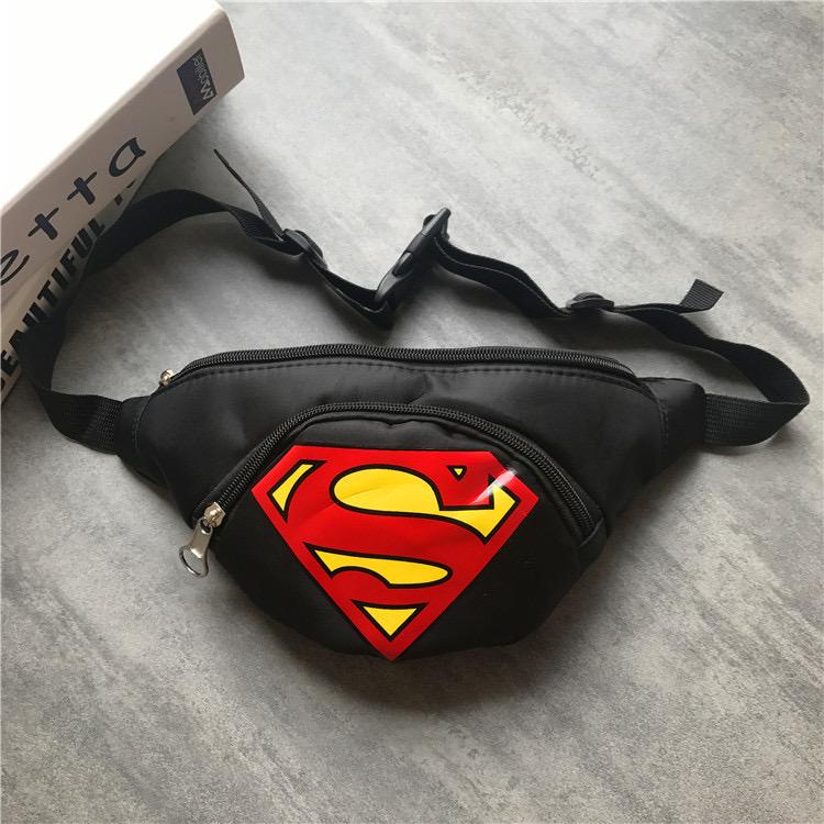 BAJ Tas Anak Laki Laki Lucu Waist Bag Anak Karakter Super Heroes Spiderman Batman Ultraman Ironman Captain America TA060