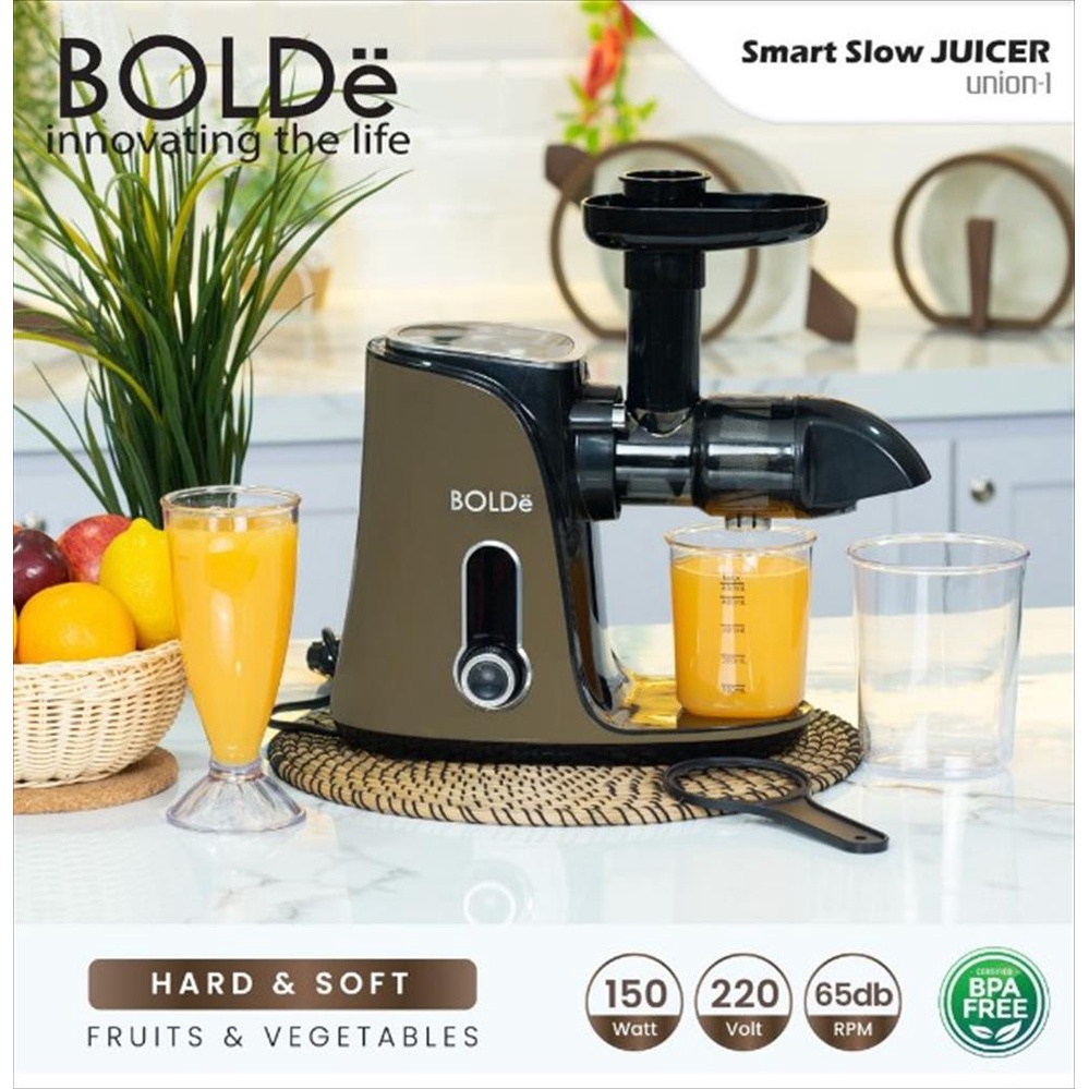 BOLDe Smart Slow Juicer Electric - Pengekstrak Sari Buah Listrik UNION-1