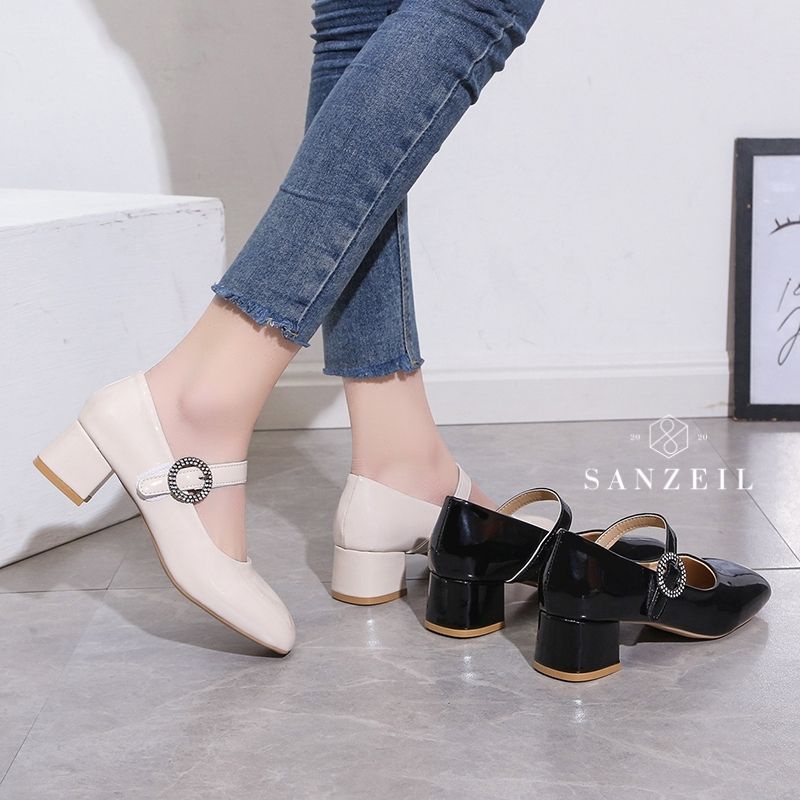 BISA COD &gt;&gt;&gt; 2040  Sanzeil Jasmine - Sepatu Hak Wanita Casual