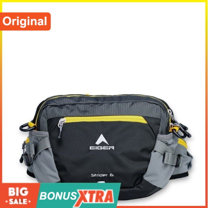 Tas Selempang & Pinggang EIGER1989 STRIDER 6L 4F WAIST BAG 91000 7444 ORI
