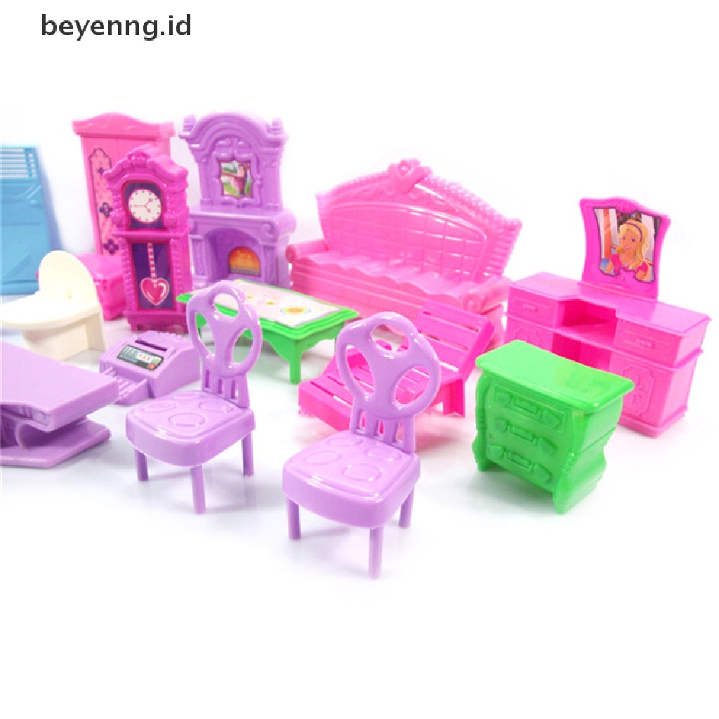 Beyen Plastic Furniture Doll House Family Christmas Xmas Toy Set for Kids Children ID