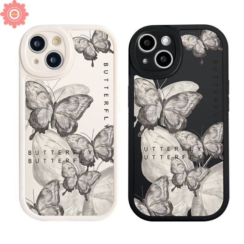 IPHONE Case Kompatibel Untuk Iphone11 12 14 13 Pro MAX 7plus XR 7 8 6 6s 14 Plus X XS MAX SE 2020 Fantasy Butterfly Soft TPU Back Cover