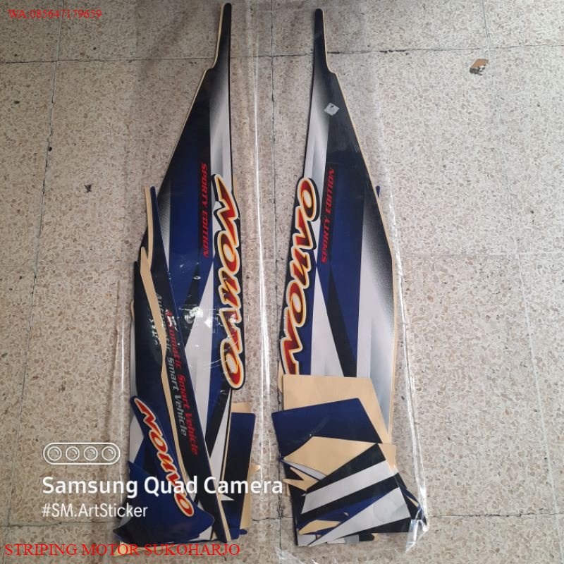 (ORI) striping nouvo tahun 2002 striping nouvo 2002 striping nouvo lele 2002 sticker nouvo lele 2002