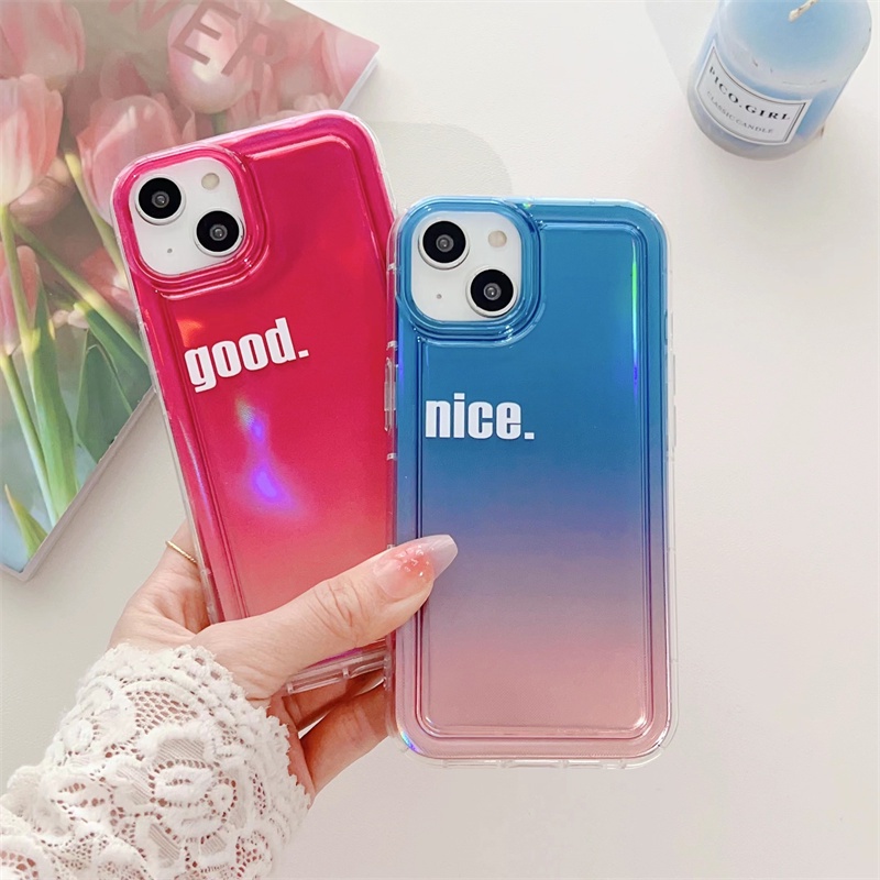 IPHONE Bingkai Foto Tepi Lurus Casing Hp Laser Iphone11 12 13 14 Pro Max Plus X Xs Max Xr 78 Plus SE 2020 Shockproof Case Cover